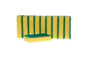 Foam Sponge Scourer Green-Yellow-Robert-Scott-Hygiene-