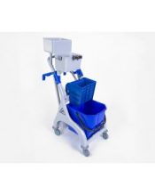 Quick Response Trolley, Bucket & Wringer For Microfibre Mopping